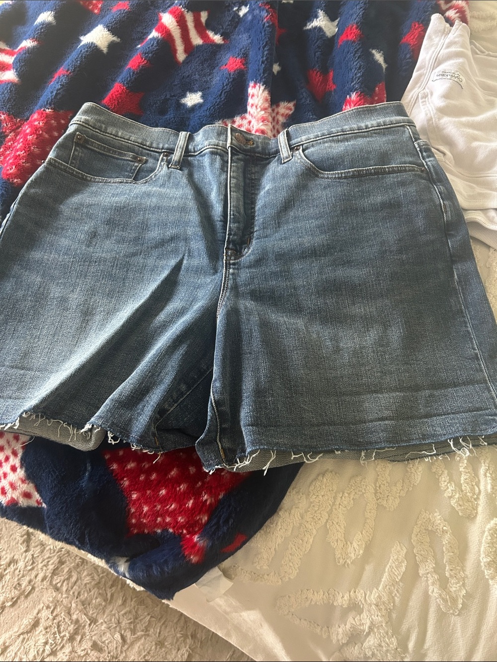 J. Crew Medium Blue Denim Cutoff Shorts